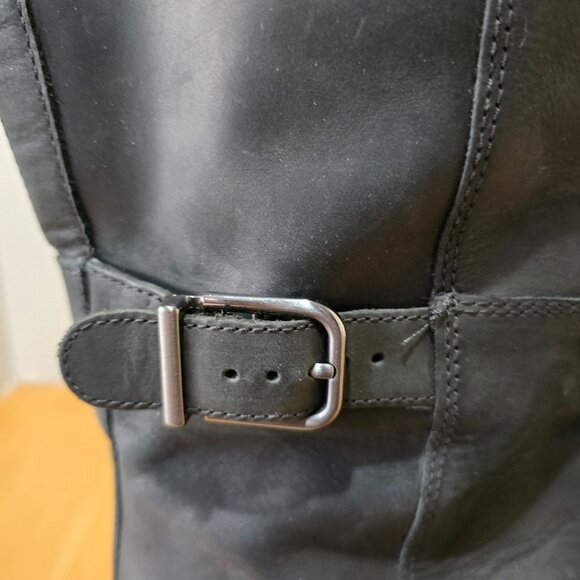 Clarks Collection Women's Ultimate Comfort Riding Boots Black Leather Size 11M - Picture 3 of 12